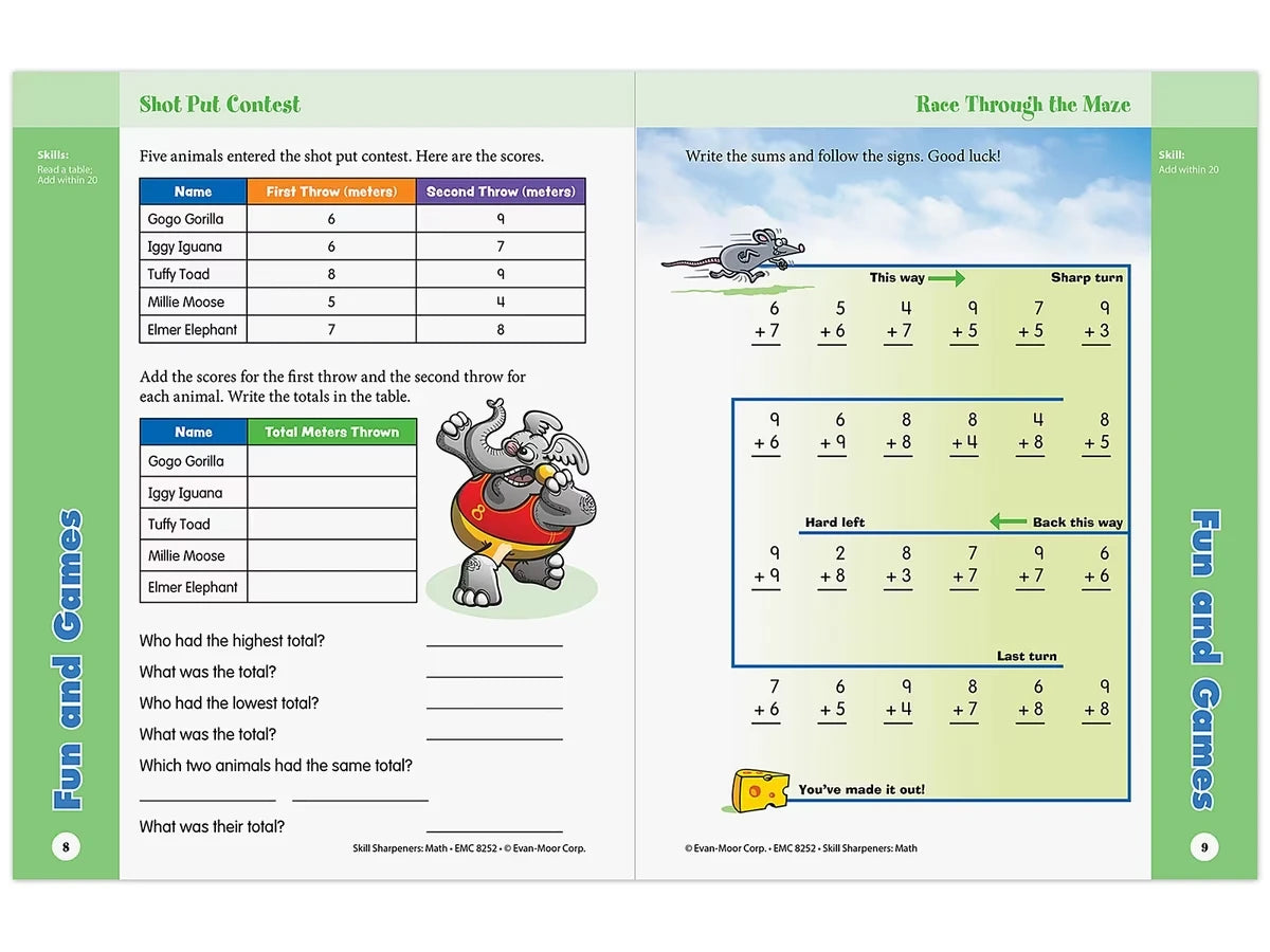 Math Skill Sharpeners Workbook - Gr. 2 - US 3527