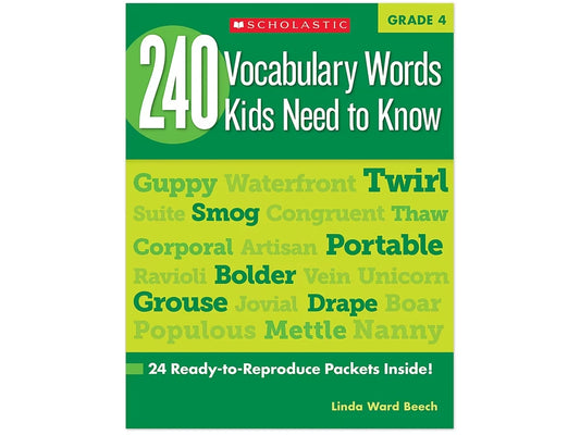 240 Words Kids Need to Know Workbook - Gr. 4 - US 1391