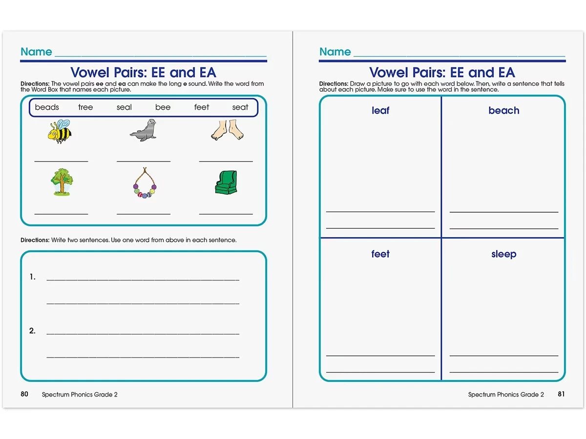 Spectrum® Phonics Workbook - Gr. 2 - US 8914
