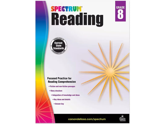 Spectrum® Reading Workbook - Gr. 8 - US 4637