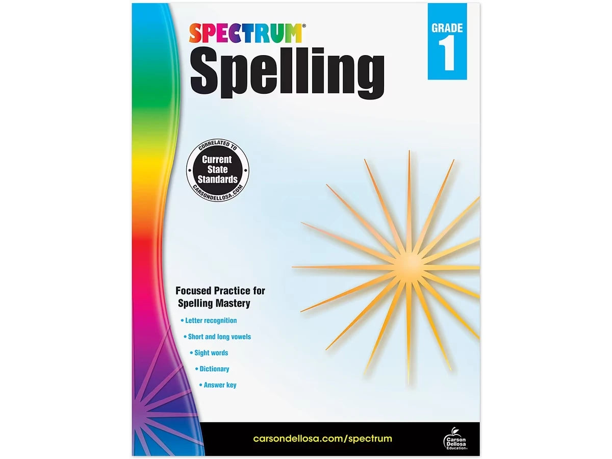 Spectrum® Spelling Workbook - Gr. 1 - US 5028