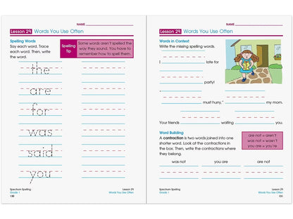 Spectrum® Spelling Workbook - Gr. 1 - US 5028