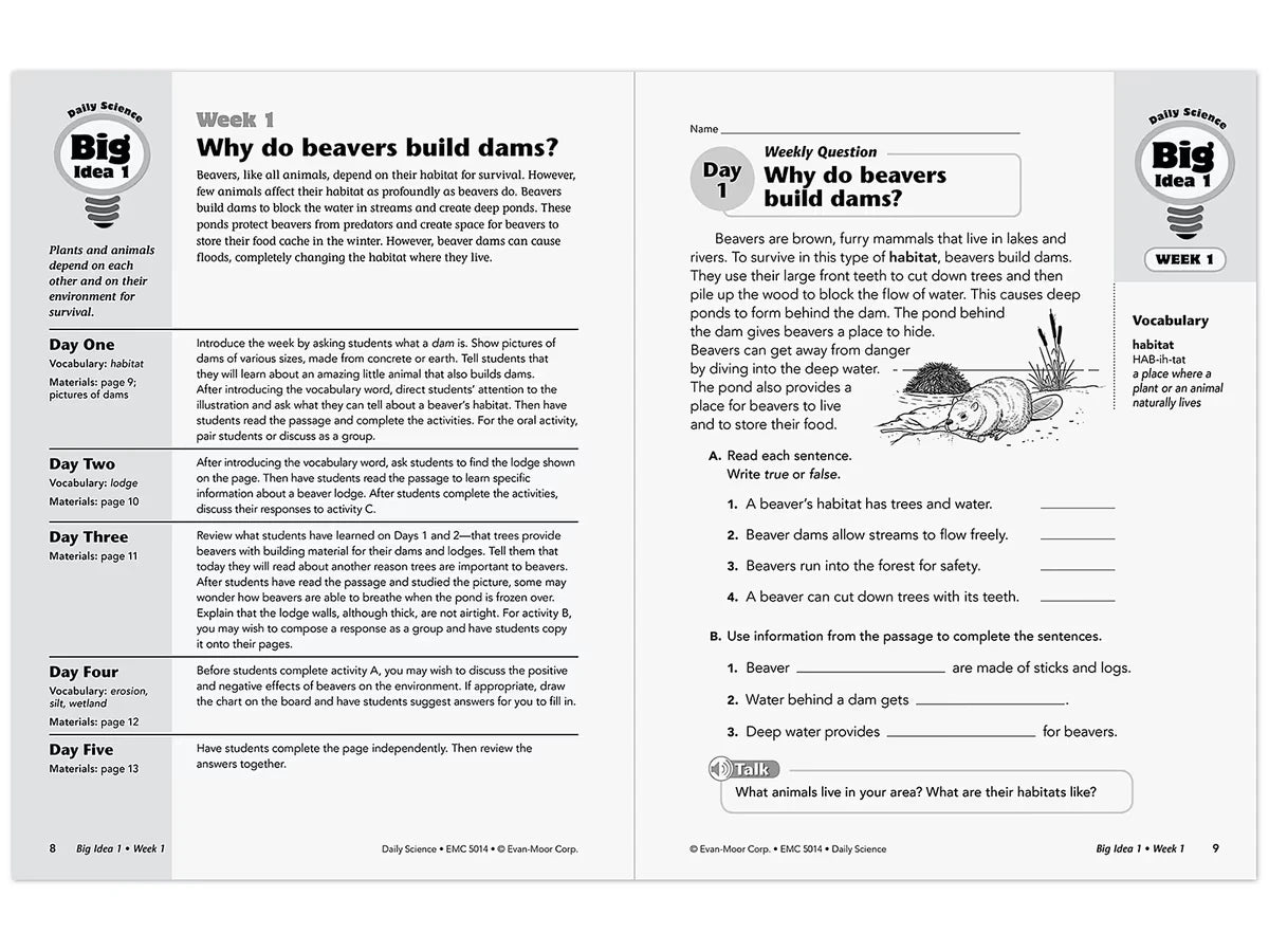 Daily Science Reproducible Activities Workbook - Gr. 4 - US 9755