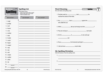 Building Spelling Skills Workbook - Gr. 5 - US 4240