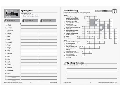 Building Spelling Skills Workbook - Gr. 5 - US 4240