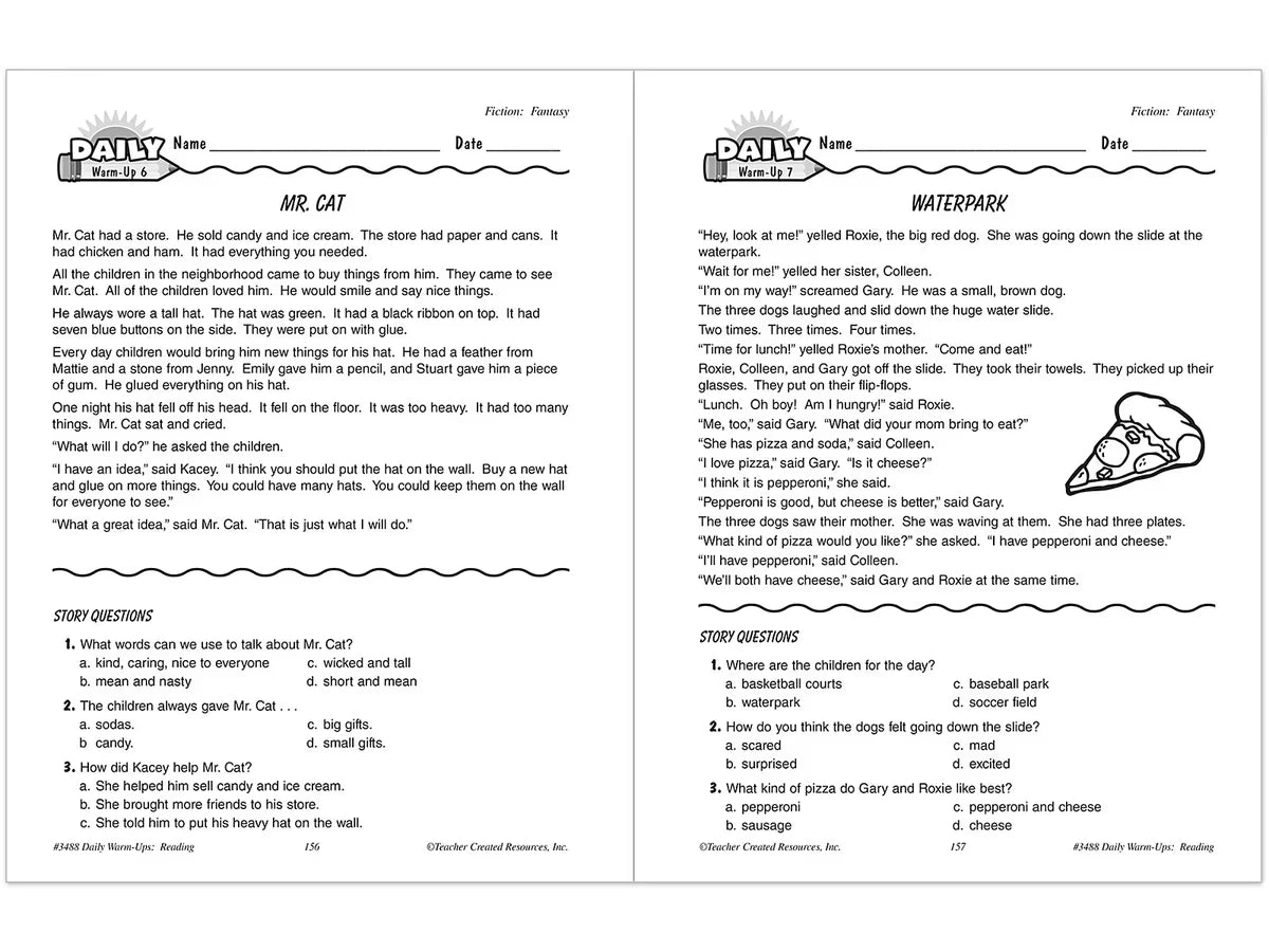 Reading Daily Warm-Ups Workbook - Gr. 2 - US 2549