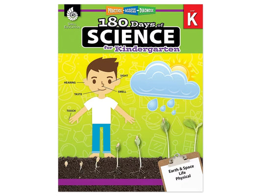180 Days of Science Workbook - Kindergarten - US 8458