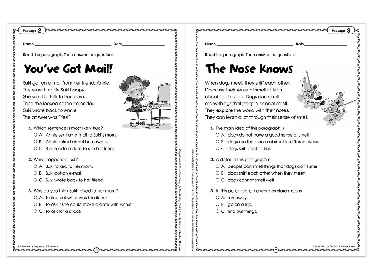 Comprehension Skills Workbook - Gr. 1 - US 3456
