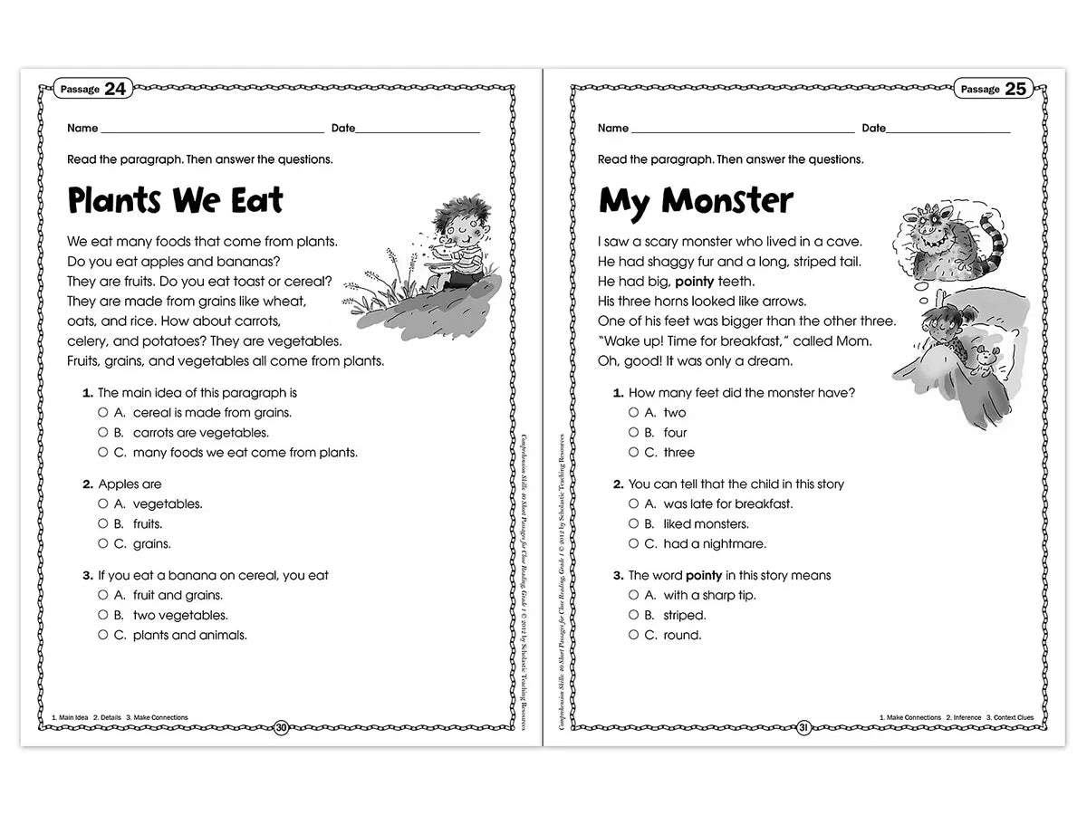 Comprehension Skills Workbook - Gr. 1 - US 3456