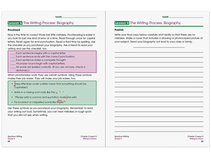 Spectrum® Writing Workbook - Gr. 4 - US 7350