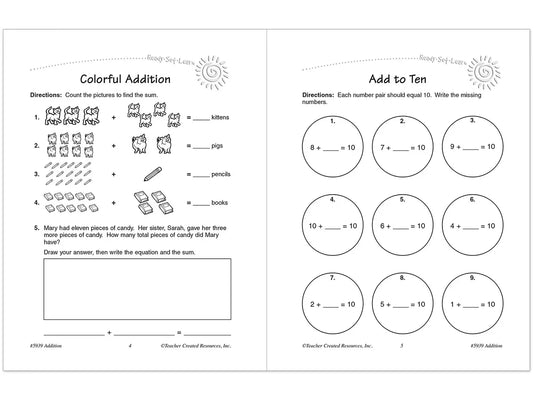 Addition Workbook - US 1413