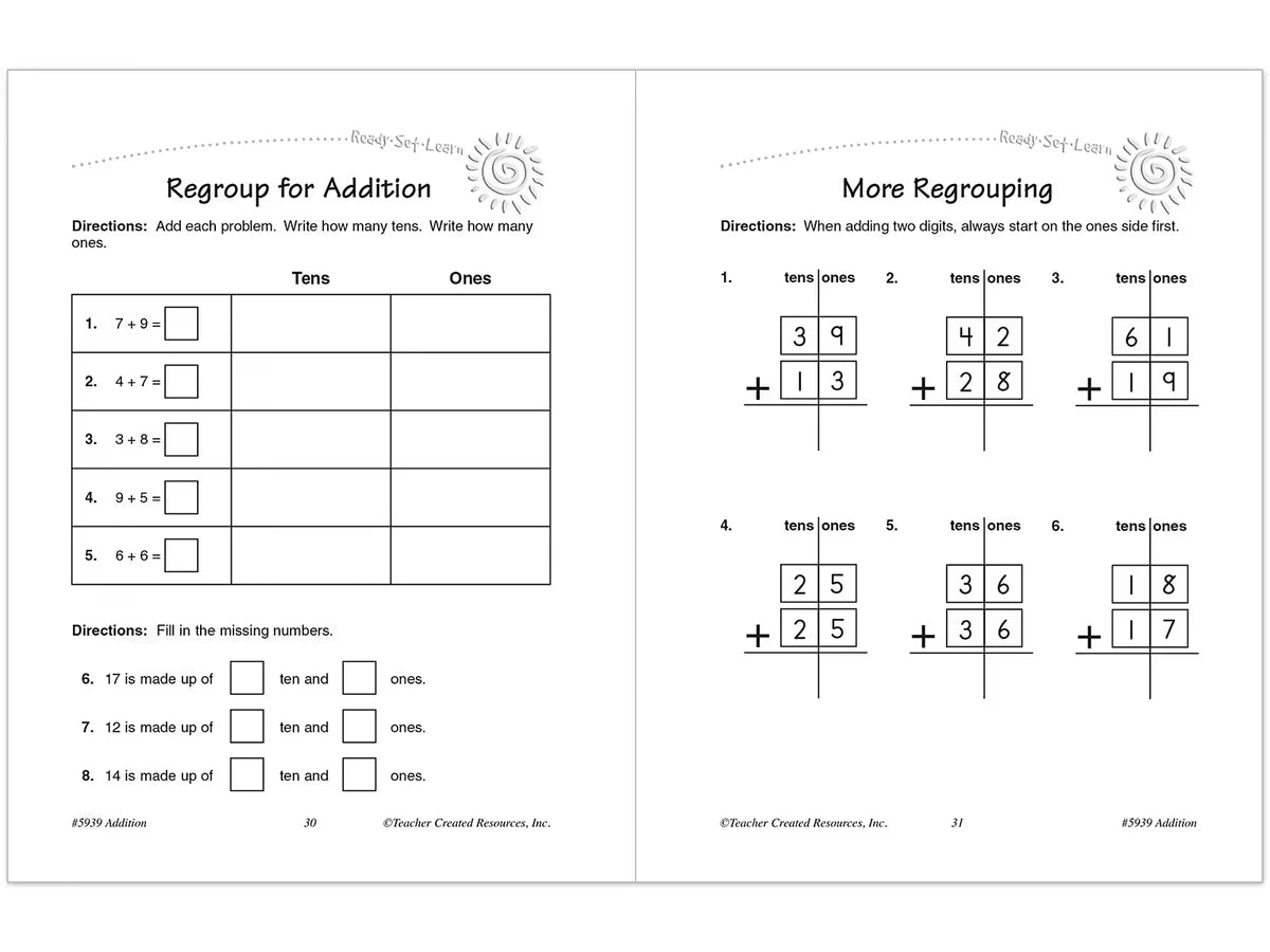 Addition Workbook - US 1413