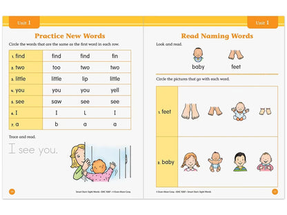 Sight-Words Smart Start Workbook - Pre-K - US 3217