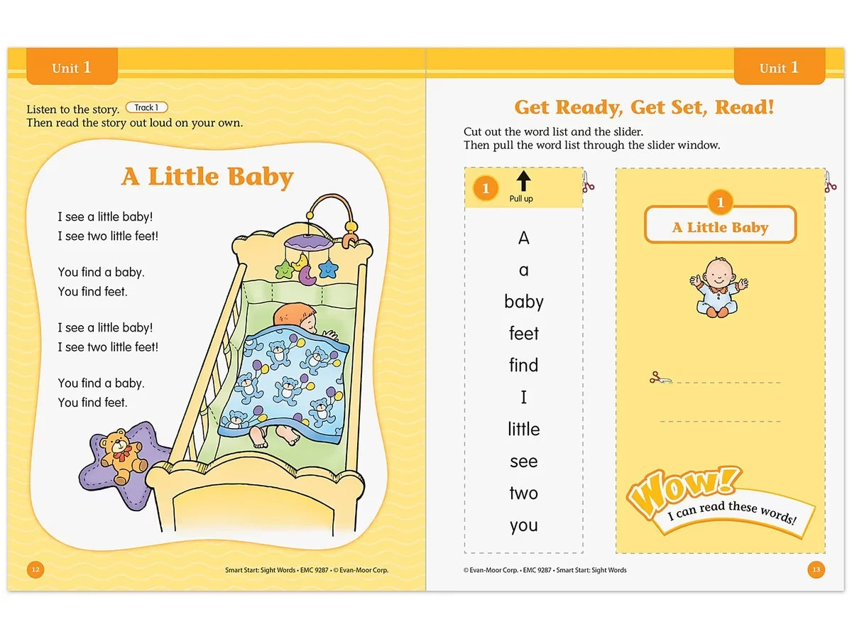 Sight-Words Smart Start Workbook - Pre-K - US 3217