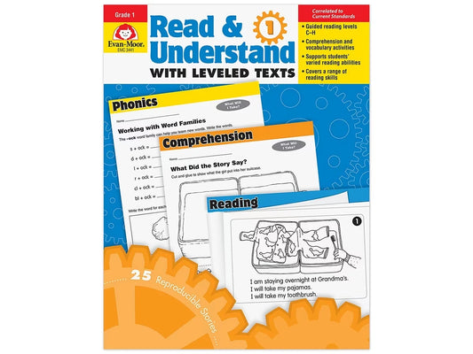 Read & Understand with Leveled Texts Workbook - Gr. 1 - US 1098
