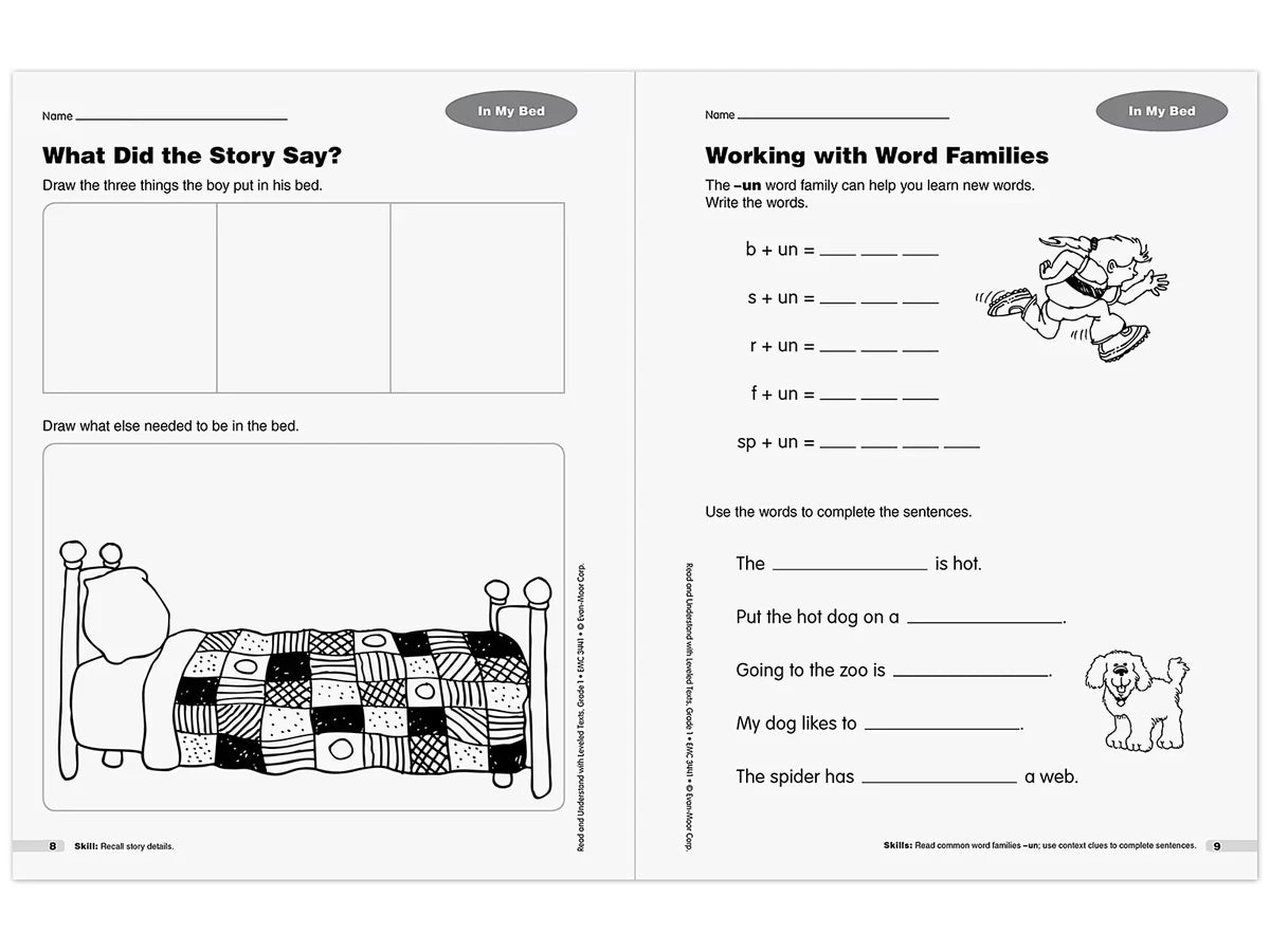 Read & Understand with Leveled Texts Workbook - Gr. 1 - US 1098