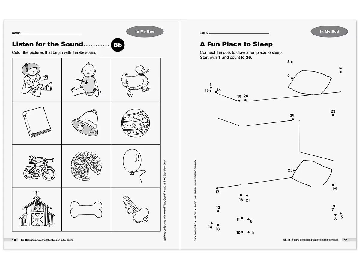Read & Understand with Leveled Texts Workbook - Gr. 1 - US 1098