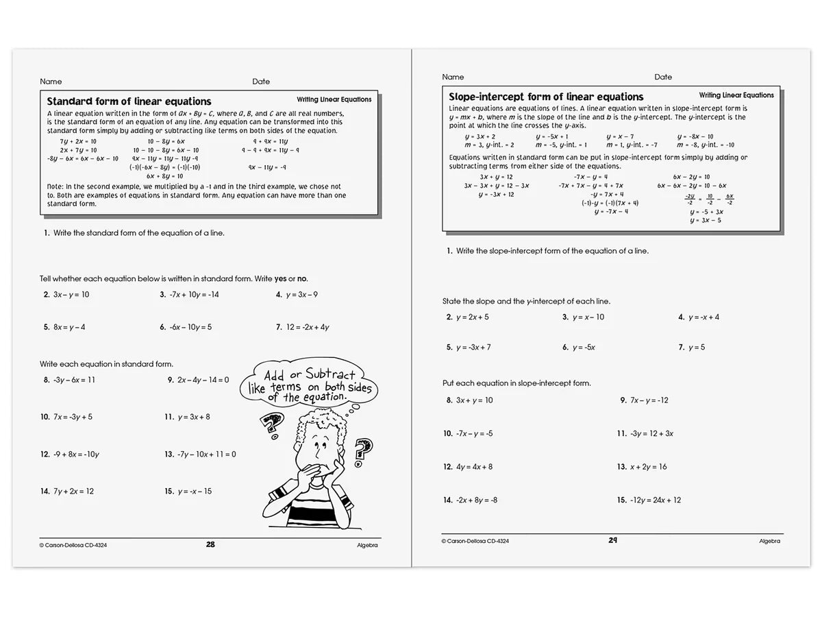 Algebra Success Workbook - US 8082