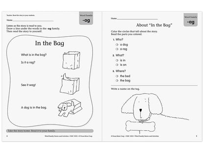 Word Family Workbook - US 1595