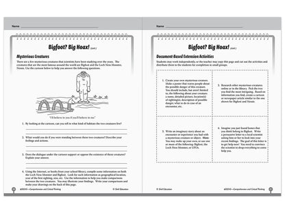 Comprehension and Critical Thinking Workbook - Gr. 5 - US 5622