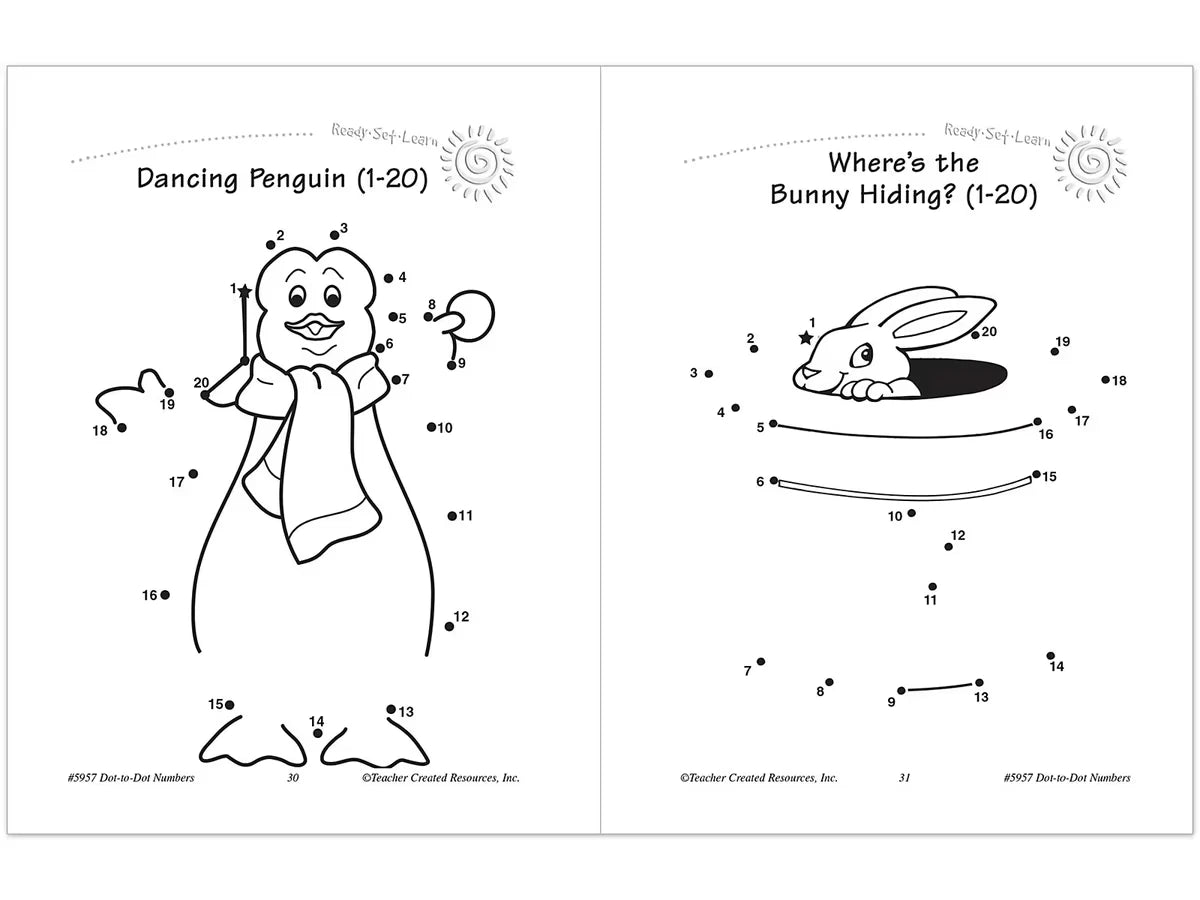 Dot-To-Dot Numbers Workbook - US 3141