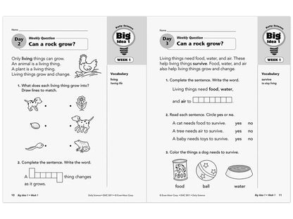 Daily Science Reproducible Activities Workbook - Gr. 1 - US 1178