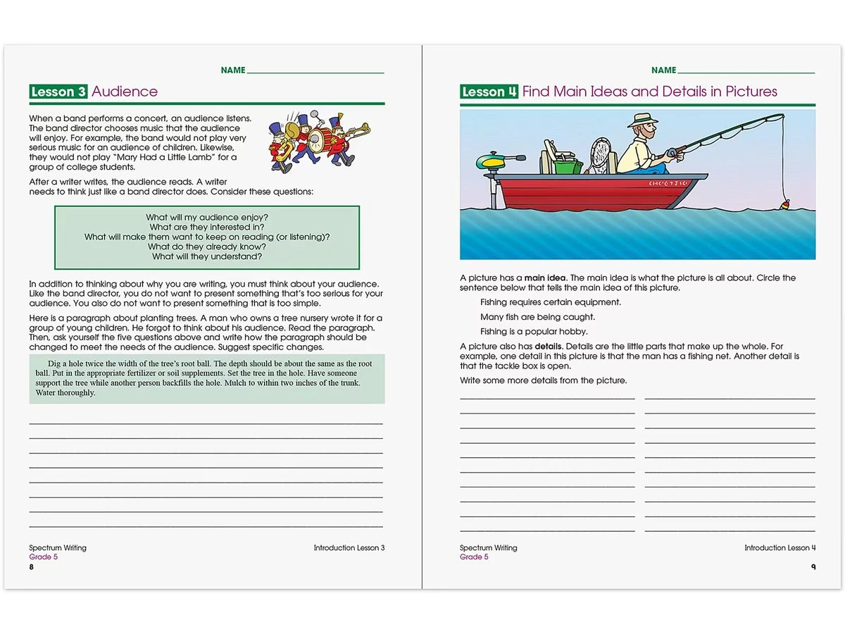 Spectrum® Writing Workbook - Gr. 5 - US 8982
