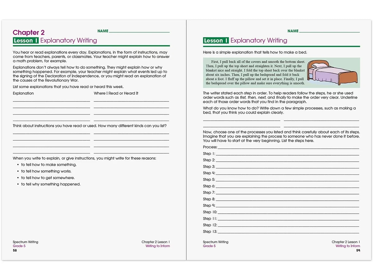Spectrum® Writing Workbook - Gr. 5 - US 8982