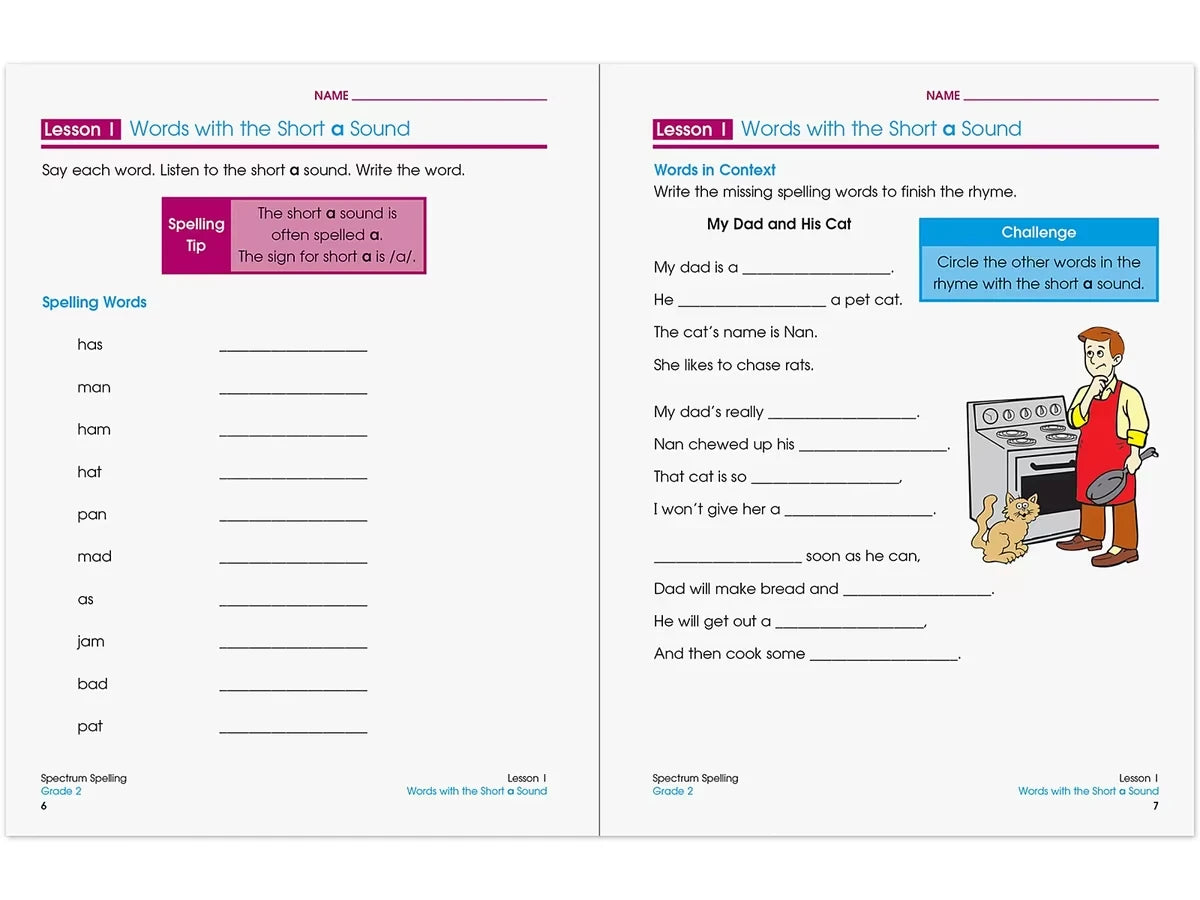 Spectrum® Spelling Workbook - Gr. 2 - US 6436