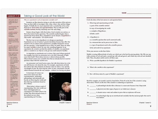 Spectrum® Science Workbook - Gr. 6 - US 9693
