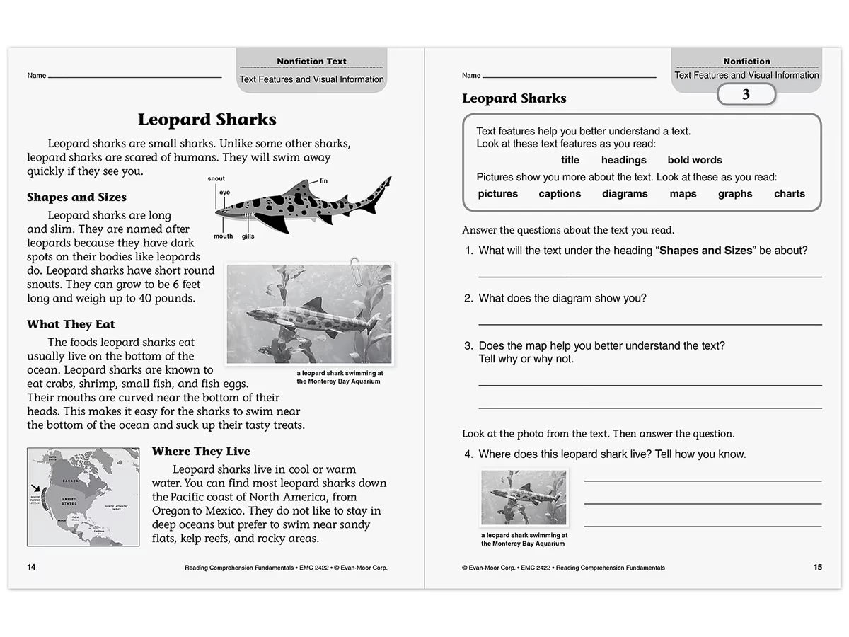 Reading Comprehension Fundamentals Workbook - Gr. 2 - US 7168