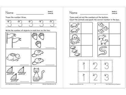 Math Practice for Beginners Workbook - US 8247