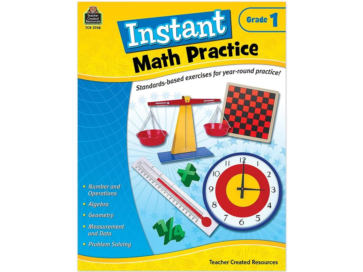 Instant Math Practice Workbook - Gr. 1 - US 6555
