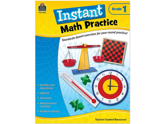 Instant Math Practice Workbook - Gr. 1 - US 6555