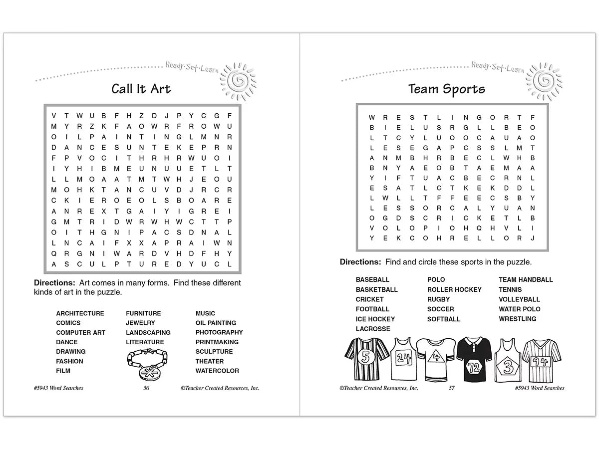 Word Searches Workbook - Gr. 1 - US 9450