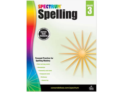 Spectrum® Spelling Workbook - Gr. 3 - US 3372