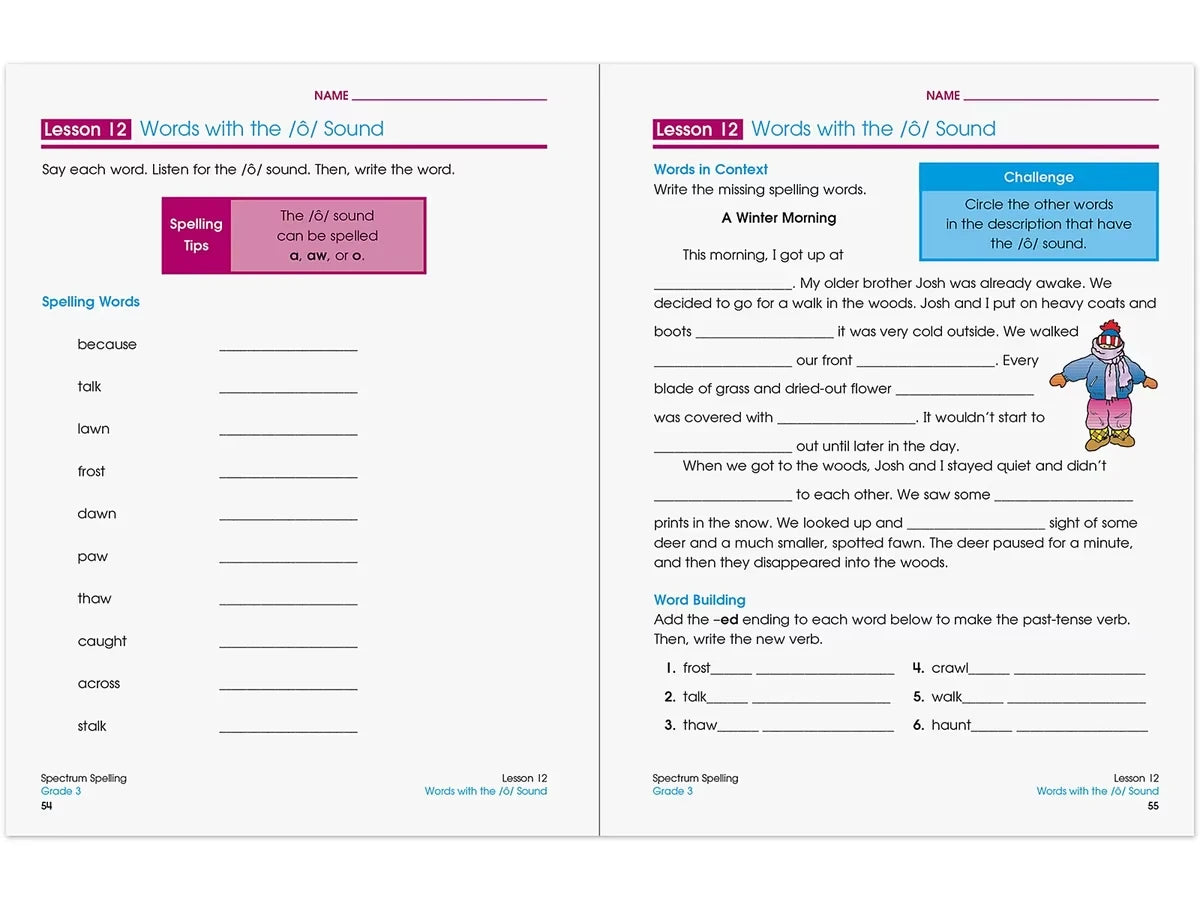 Spectrum® Spelling Workbook - Gr. 3 - US 3372
