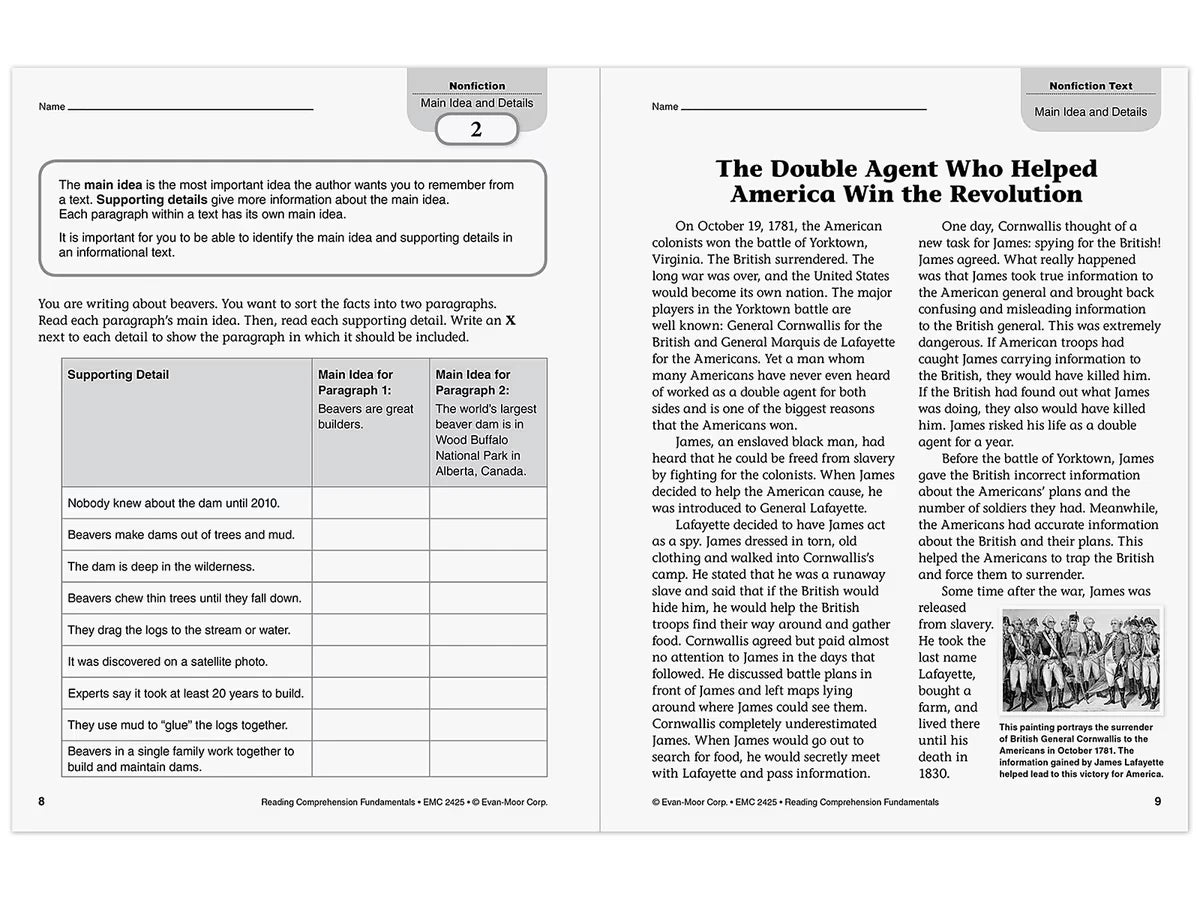 Reading Comprehension Fundamentals Workbook - Gr. 5 - US 9894
