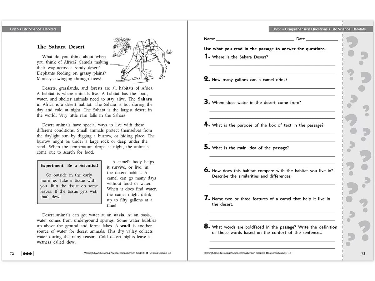Comprehension Workbook - Gr. 3 - US 5007