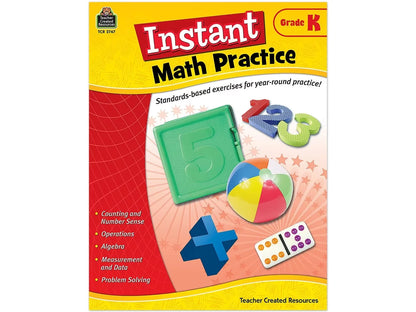 Instant Math Practice Workbook - Kindergarten - US 9561