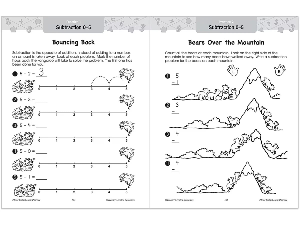 Instant Math Practice Workbook - Kindergarten - US 9561