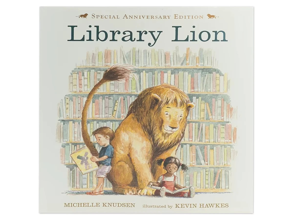 Library Lion Hardcover Book - US 4487