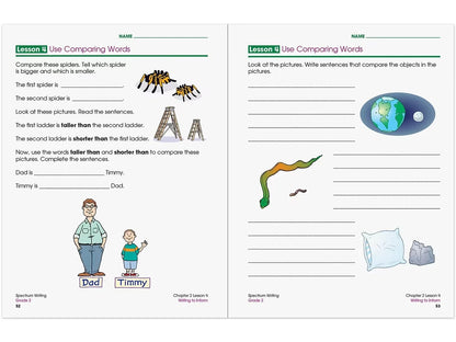 Spectrum® Writing Workbook - Gr. 2 - US 3745