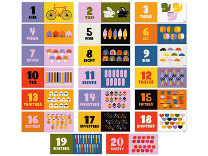 Lisa Congdon Numbers 1-20 Bulletin Board Set - US 5463