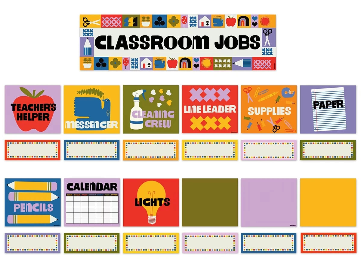 Lisa Congdon Classroom Jobs Bulletin Board Set - US 2546