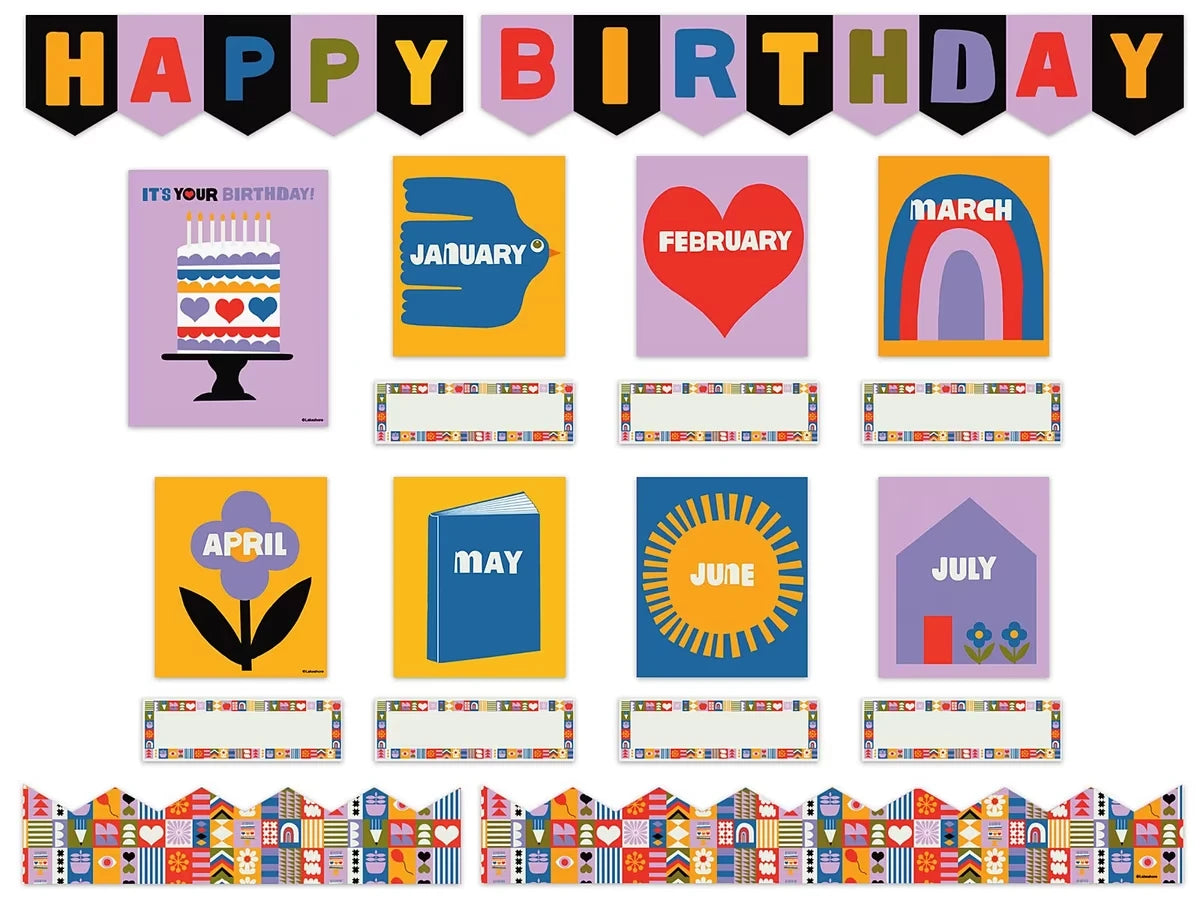 Lisa Congdon Birthday Bulletin Board Set - US 8570