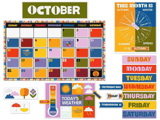 Lisa Congdon Calendar Bulletin Board Set - US 4259