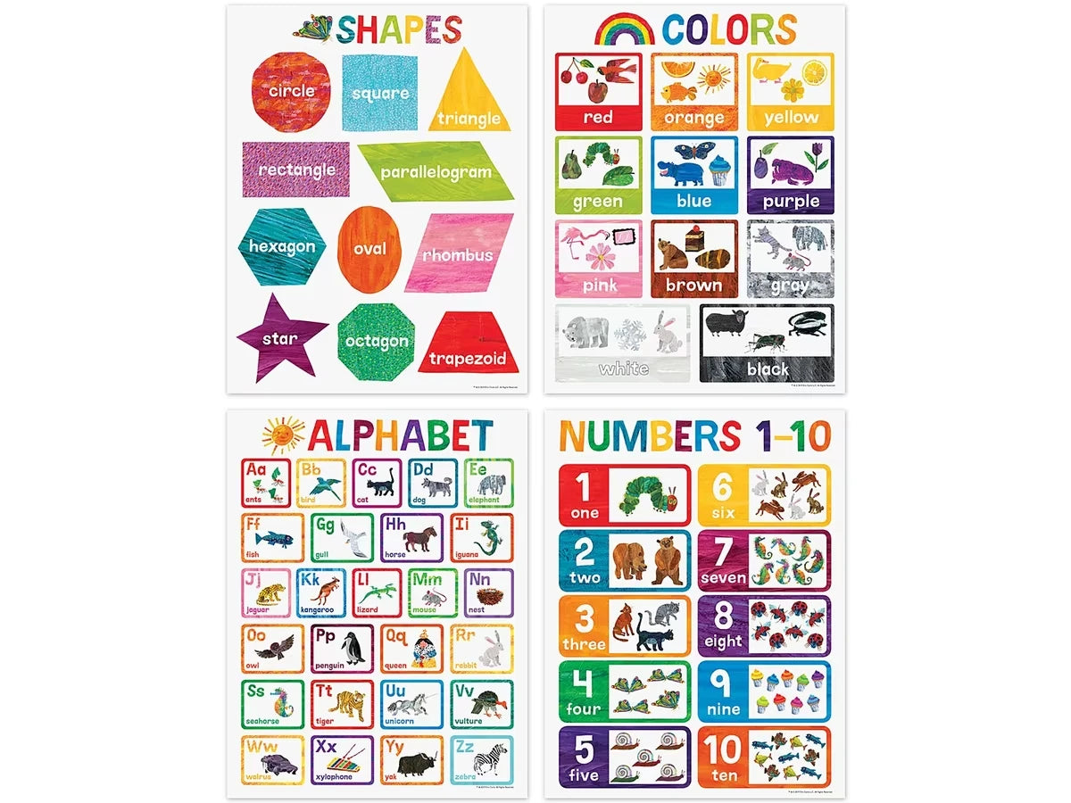 Eric Carle Basic Skills Poster Pack - US 2422