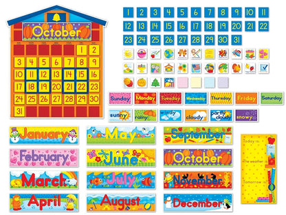 Schoolhouse Calendar Bulletin Board Set - US 1194