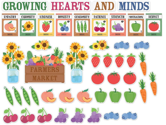 Farmers Market Growing Hearts Bulletin Board Set - US 3294
